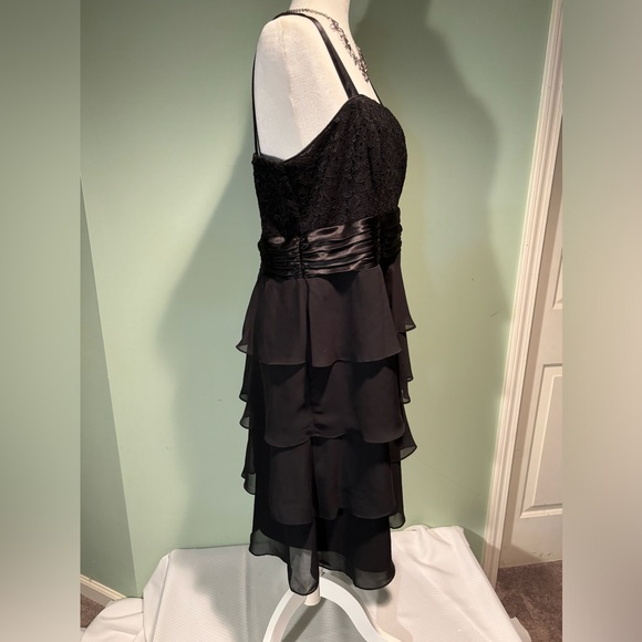 Ladies Black Party Dress size 14 - Picture 2 of 7